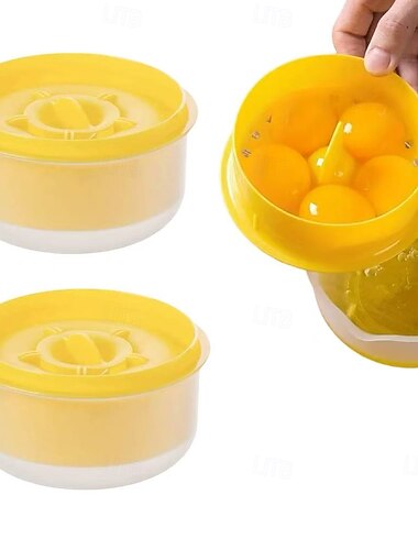  separatore di tuorli d'uovo di grande capacità, colino in plastica resistente per albumi e tuorli d'uovo per cucina e ristorante, facile da pulire