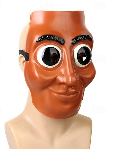  tung tung tung sahur trepinne ansiktsmaske festivalfest utkledning og halloween spøk halloween kostymer maske maskeradefestdekorasjoner pinnefigur funky lettvektsmateriale kostymetilbehør
