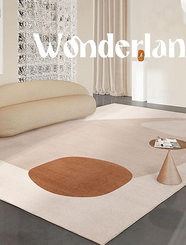 Tapis de style nordique, grand tapis aux tons chauds pour le salon, tapis de sol doux pour la chambre, canapé de luxe moderne &tapis de table basse, décoration intérieure à couverture complète   Tapis de style nordique, grand tapis aux tons chauds pour le salon, tapis de sol doux pour la chambre, canapé de luxe moderne &tapis de table basse, décoration intérieure à couverture complète