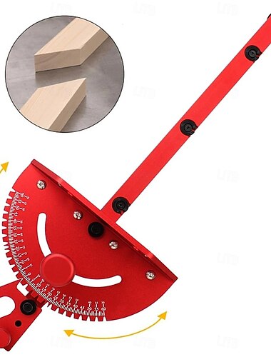  kątomierz do pił stołowych, taśmowych i stołów frezarskich (czerwony)