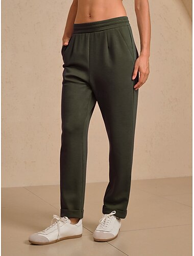  Dames Golfbroeken Roze Leger Groen Broeken / Regenbroek / Overbroek Herfst Winter Dames golfkleding kleding outfits draag kleding