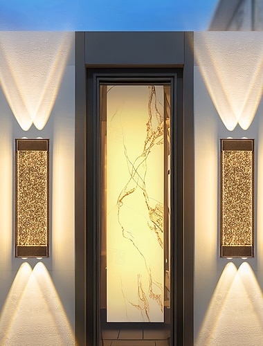  Außenbereich Modern Außenwandleuchten Außenbereich Metall Wandleuchte IP65 110-120V 220-240V