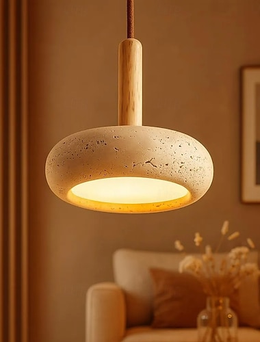  luminária pendente led 15 cm 1 luz 3 luzes 3 cores pendentes lanterna design luz pendente madeira geométrica vintage sala de estar quarto sala de jantar 110-240v