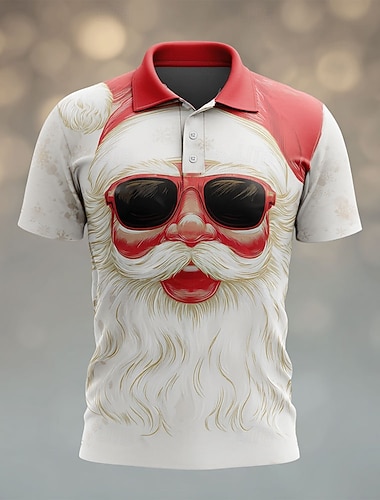 Новогодняя тематика Муж. Дед Мороз Поло С короткими рукавами Футболки поло Лацкан На каждый день Праздники Фестивальный наряд 3D печать Пуговицы Лето Красный 1 Красный 3 Красный 2   Новогодняя тематика Муж. Дед Мороз Поло С короткими рукавами Футболки поло Лацкан На каждый день Праздники Фестивальный наряд 3D печать Пуговицы Лето Красный 1 Красный 3 Красный 2