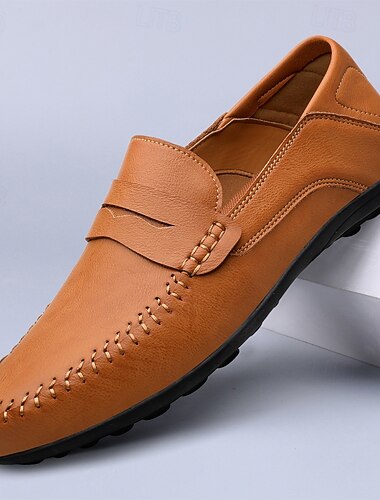  Bruine mocassins voor heren – comfortabele penny loafers voor de zomer, buitenbijeenkomsten en informele evenementen