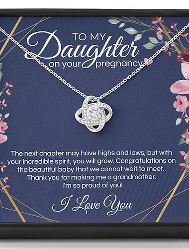  tyttärelleni kaulakoru, joululahja tytöille viestikorttirasialla, syntymäpäiväkorulahja, valmistujaismuisto, ystävänpäivälahja äidiltä tai isältä