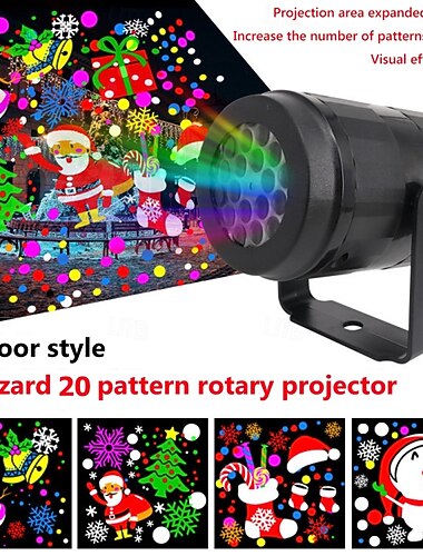  16 kuvio jouluprojektori koriste sisävalaistus led-laserprojektori lumihiutalelamppu juhla uusivuosi ulkotila kotipuutarha