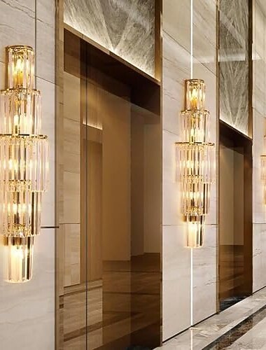  Kristal Voor Binnen LED Noordse stijl Wandlampen voor binnen Woonkamer Winkels / cafés Staal Muur licht Niet waterdicht 110-120V 220-240V 10 W