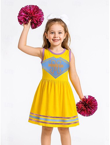  Zombie Cheerleaderka Kostium Fantazyjne przebranie Cosplay for Dla dziewczynek Dla dzieci Halloween Karnawał Spektakl Comic Con Anime Expo