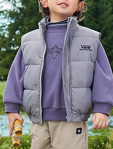 Дети Универсальные Жилет Пальто Верхняя одежда Сплошной цвет Без рукавов Пуговицы Сохраняет тепло Мягкий Дышащий Пальто на открытом воздухе Хлопок Мода Повседневные Хаки Серый Осень Зима 4 года +   Дети Универсальные Жилет Пальто Верхняя одежда Сплошной цвет Без рукавов Пуговицы Сохраняет тепло Мягкий Дышащий Пальто на открытом воздухе Хлопок Мода Повседневные Хаки Серый Осень Зима 4 года +