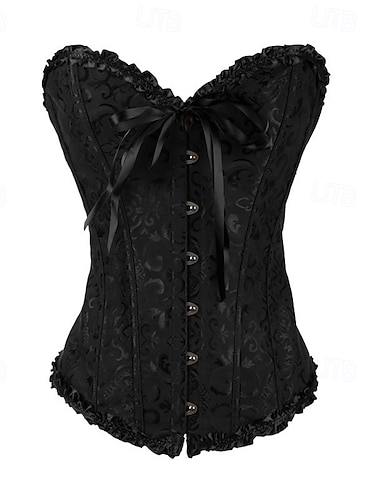  Damen Korsett Shapewear Taillenmieder Formende Unterwäsche Sexy Korsett Sexy Süß Blumen Rückenfrei Urlaub Party Straße Ärmellos Korsett Schwarz Rote Grün Frühling Herbst Figurbetonter Schnitt