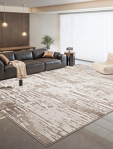 Tapis minimaliste italien, tapis de salon moderne pour table basse, tapis de sol de chambre de luxe, tapis résistant aux taches, facile à nettoyer et durable   Tapis minimaliste italien, tapis de salon moderne pour table basse, tapis de sol de chambre de luxe, tapis résistant aux taches, facile à nettoyer et durable