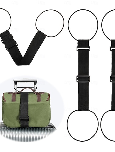  3 ιμάντες αποσκευών για βαλίτσες, προσθέστε μια τσάντα, ελαστικός ιμάντας αποσκευών, ρυθμιζόμενος ιμάντας ταξιδιού για αποσκευές, ελαφρύς ιμάντας σύνδεσης αποσκευών για τσάντα αποσκευών