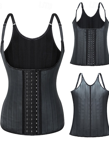  Damen Einfach Atmungsaktiv Bauchkontrolle Taillentrainer Korsettweste Zum Fitnessstudio Sport und Fitness
