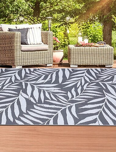  εξωτερικό χαλί για καθαρισμό βεράντας, αδιάβροχο μεγάλο χαλάκι, αναστρέψιμα πλαστικά χαλιά κάμπινγκ, βεράντα, κατάστρωμα, τροχόσπιτο, μπαλκόνι, αυλή,