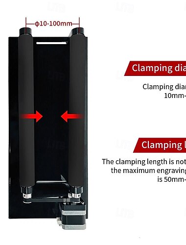  Przystawka obrotowa z osią Y, obracająca się o 360 stopni do grawerek laserowych