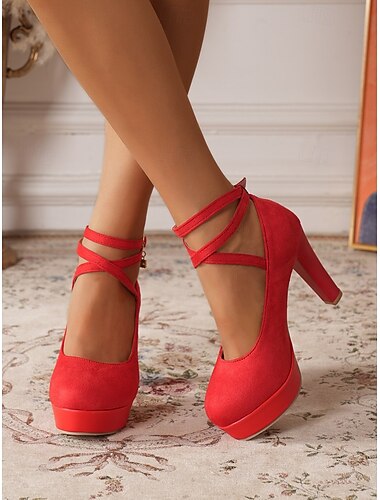  Женские черные замшевые туфли-лодочки на платформе 1950-х годов с ремешком на щиколотке и подвеской из кристалла – стильные туфли на высоком каблуке для вечерних вечеринок и официальных мероприятий