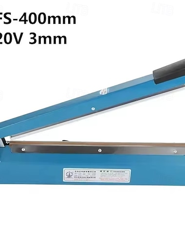  220 V, 3 mm, Typ 400, manuelle kleine Versiegelungsmaschine, handgepresste Kunststofffolie, Kunststoffversiegelungsmaschine für neutrale Verpackungen