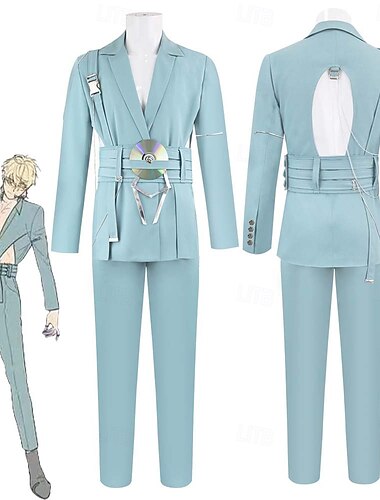  エイリアンステージ ルカ ティル コスチューム スーツ＆ブレザー おもしろ衣装 バーチャルアイドル 映画コスプレ for 男性用 大人 ハロウィーン カーニバル 性能 コミックコン アニメエキスポ