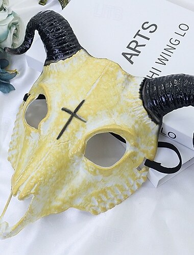  démon koza Satan předvečer Všech svatých Maska Horor Strašidelný kostým Full face Dospělé Unisex předvečer Všech svatých Karneval Výkon Párty Jednoduché Halloweenské kostýmy Oblékněte se