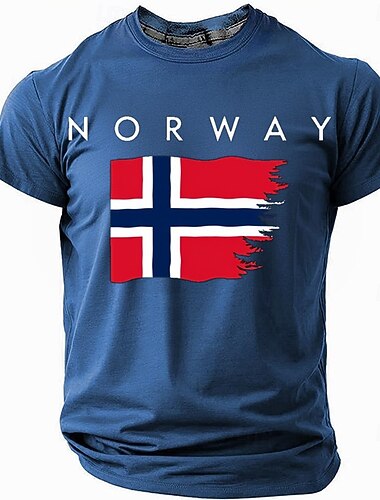  4. juli 2026 250. mindedag mænds 3D print crew neck kortærmet t-shirt street