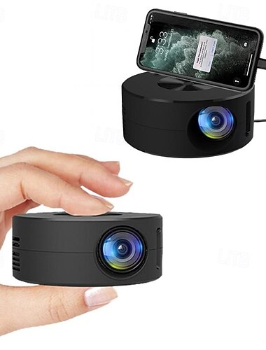  yt200 led-projektori mini kannettava taskukokoinen kannettava langallinen näytön peilaus iOS Android-älypuhelimista lapsille klassiset elokuvat retroelokuvat