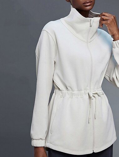 Női Jógakabát Teljes cipzáras kabát Légáteresztő Zsinór Hosszú ujj Sport Tömör szín Felsők mert Tornaterem Futás Fitnesz Sportruházat   Női Jógakabát Teljes cipzáras kabát Légáteresztő Zsinór Hosszú ujj Sport Tömör szín Felsők mert Tornaterem Futás Fitnesz Sportruházat