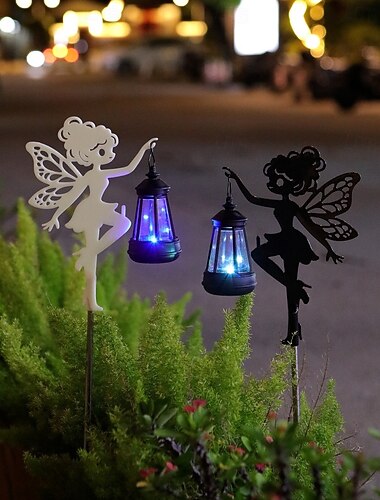  2 τεμάχια εξωτερικού χώρου ηλιακό ip44 αδιάβροχο λουλούδι νεράιδα πεδίου βύσμα φως ζεστό ακτινοβόλο φως αυλή κήπος γκαζόν μονοπάτι διακοσμητικό φως τοπίο φως