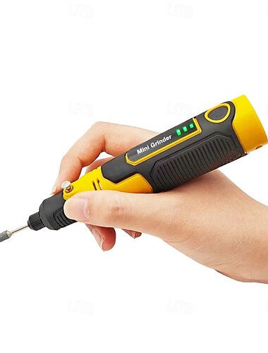  Mini bolígrafo amolador eléctrico, 3 velocidades ajustables, recargable por USB, kit de herramientas para tallado de jade para madera, metal, vidrio, grabado, pulido y bricolaje con 57