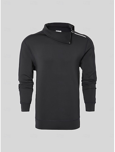  Sweat-shirt à capuche pour hommes noir à manches longues vêtements tenues