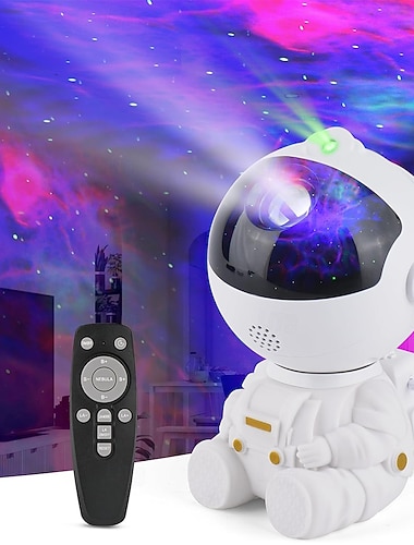  Projecteur de ciel étoilé à LED pour astronaute, projecteur d'étoiles à LED, projecteur de galaxie avec télécommande, vitesse et luminosité réglables, projecteur de veilleuse, projecteur de lumières