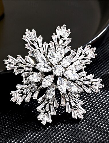  Броши Классический Ретро геометрический Цветы Элегантный стиль Мода На заказ Простой Брошь Бижутерия Серебряный Назначение Свадьба Для вечеринок Подарок Обручение Выпускной фестиваль