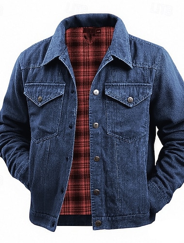 Miesten Rento takki Farkkutakit Loma Päivittäin Kulutuksen kestävä Tasku Kevät Syksy Tavallinen Muoti Klassinen Kauluskäänne Normaali Ruskea Apila Tumman sininen Jackets   Miesten Rento takki Farkkutakit Loma Päivittäin Kulutuksen kestävä Tasku Kevät Syksy Tavallinen Muoti Klassinen Kauluskäänne Normaali Ruskea Apila Tumman sininen Jackets