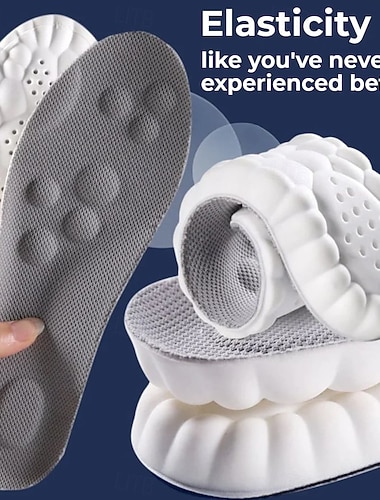  3 paria vallankumouksellisia ortopedisia 4d-pilviteknologiapohjallisia, erittäin pehmeitä ja mukavia pohjallisia, 4d-urheilukenkien pohjallisia, akupistehierontapohjallisia jaloille&amp;niveltuki