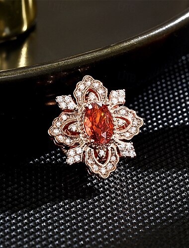  Броши Классический Ретро Форма цветка Винтаж Мода Брошь Бижутерия Оранжевый Назначение Свадьба Для вечеринок Подарок Обручение Выпускной фестиваль