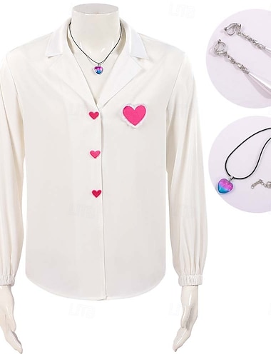  Inspiré des idoles coréennes Idole Blouse / Chemise Costume de cosplay Ensemble d'accessoires Idole virtuelle for Homme Femmes Adulte Halloween Carnaval Performance Comic-Con Salon de l'Anime