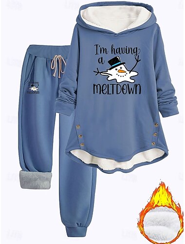  Per donna Quotidiano Felpa con Cappuccio Manica Lunga Con Cappuccio Grafico Lettera Coulisse Stampato All'aperto Casuale Quotidiano Rosa Blu Grigio Autunno Vestibilità regolare