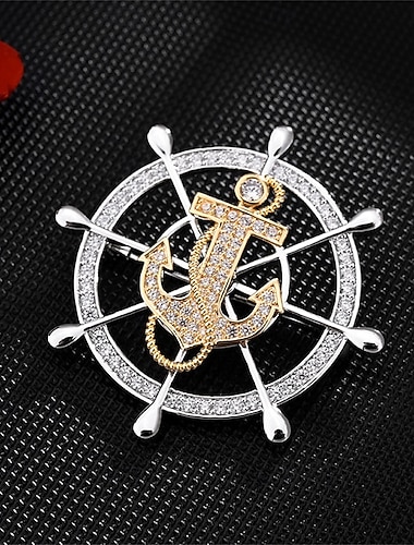  Броши Классический геометрический Креатив Мода Простой Брошь Бижутерия Серебряный Назначение Свадьба Для вечеринок Подарок Обручение Выпускной фестиваль