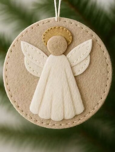  Julehåndlaget filtpynt julekrybbedekorasjon Jesu fødsel hengende håndverk, juletredekorasjon, gavehengende dekorasjon