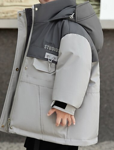 Děti Unisex Péřová bunda Venkovní bunda Puffer Jacket Svrchní oděvy Pevná barva Dlouhý rukáv Zahřívací Větruodolné Kabát Venkovní Denní Základní Černá Světlá růžová Šedá Podzim Zima 4 roky +   Děti Unisex Péřová bunda Venkovní bunda Puffer Jacket Svrchní oděvy Pevná barva Dlouhý rukáv Zahřívací Větruodolné Kabát Venkovní Denní Základní Černá Světlá růžová Šedá Podzim Zima 4 roky +