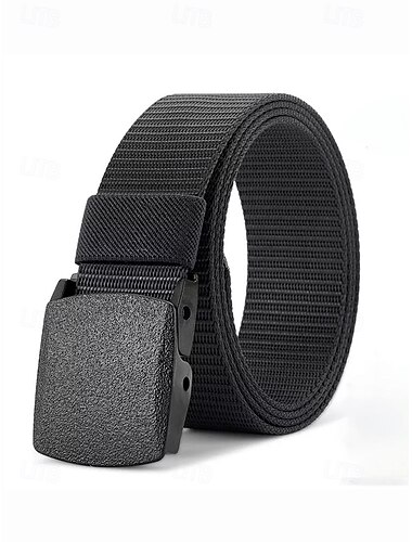 taktiskt nylonbälte för män – justerbart lättviktigt militärbälte med slitstarkt spänne för utomhusbruk, arbete och fritidskläder