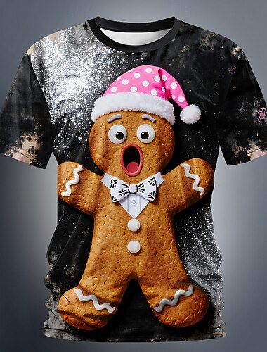 Christmas Miesten Piparkakut miehet T-paita Lyhythihainen T-paita 3D-tulostus Tiukka pyöreä kaula-aukko Paita Päivittäin Suunnittelija Taiteellinen Loma Juhla Katu Musta 1 Musta 2 Kaikki vuodenajat   Christmas Miesten Piparkakut miehet T-paita Lyhythihainen T-paita 3D-tulostus Tiukka pyöreä kaula-aukko Paita Päivittäin Suunnittelija Taiteellinen Loma Juhla Katu Musta 1 Musta 2 Kaikki vuodenajat