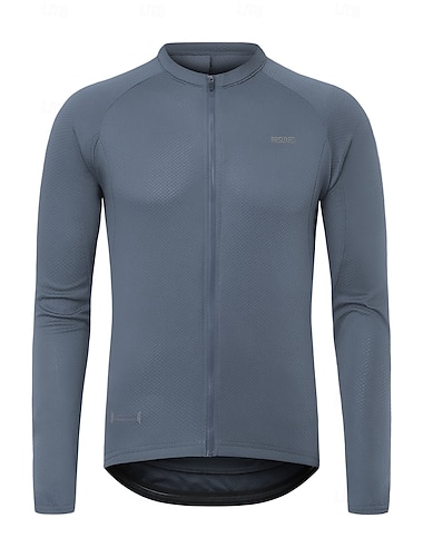  Homens Masculino Camisa para Ciclismo Cor imaculada Manga Longa Moto Camisa / Roupas Para Esporte Roupas Esportivas Blusas com 3 bolsos traseiros Ciclismo de Montanha Ciclismo de Estrada Exterior