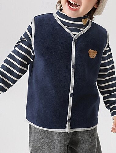 Дети Универсальные Жилет Пальто Верхняя одежда Сплошной цвет Без рукавов Пуговицы Сохраняет тепло Мягкий Дышащий Пальто на открытом воздухе Мода Повседневные Розовый Темно синий Синий Осень Зима 4   Дети Универсальные Жилет Пальто Верхняя одежда Сплошной цвет Без рукавов Пуговицы Сохраняет тепло Мягкий Дышащий Пальто на открытом воздухе Мода Повседневные Розовый Темно синий Синий Осень Зима 4