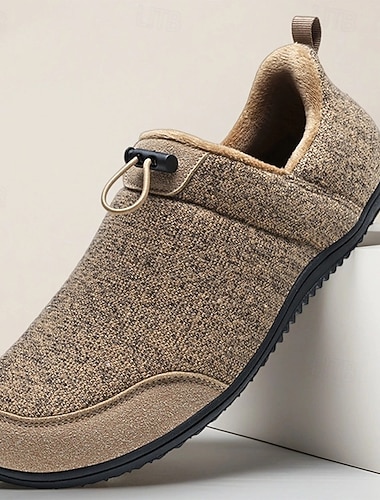 scarpe invernali calde da uomo con fodera in pile, suola in gomma antiscivolo, pantofole comode per interni ed esterni, stile leggero e isolante per il freddo
