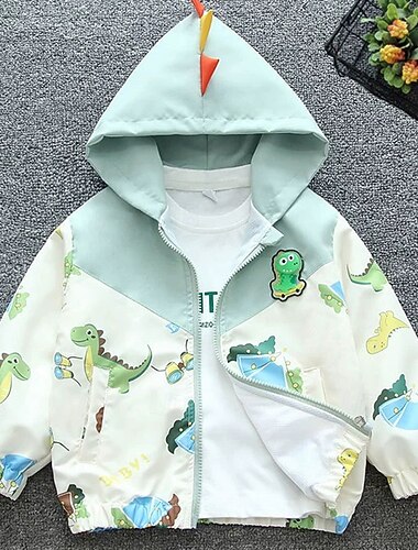 Bambini Ragazzi Giubbino da escursione Giacca da esterno Giacche da baseball Capispalla Blocco di colori Manica Lunga Cerniera Cappotto All'aperto Moda Quotidiano Giallo ocra Verde lucido Primavera