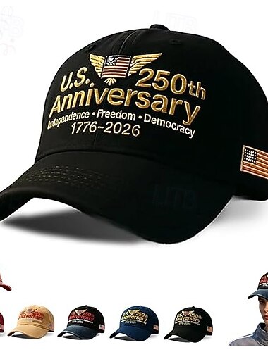 USA:s 250-årsjubileumskepp, hatt, hyllning, patriotisk basebollkeps, justerbar retro, tvättad frihetskeps, veteranstödskeps, justerbar patriotisk basebollkeps för män och kvinnor   USA:s 250-årsjubileumskepp, hatt, hyllning, patriotisk basebollkeps, justerbar retro, tvättad frihetskeps, veteranstödskeps, justerbar patriotisk basebollkeps för män och kvinnor
