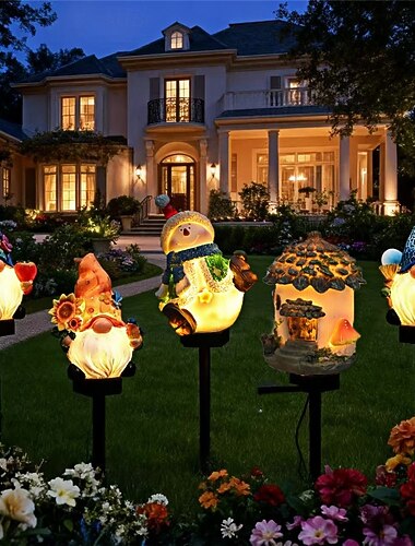  1 pakke julelys LED solenergi utendørs plen har dekorasjon hage gårdsplass landskapslys