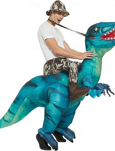  Costume de dinosaure gonflable pour enfants/adultes, costumes d'Halloween pour garçons et filles, costume gonflable amusant pour fête d'Halloween, cosplay