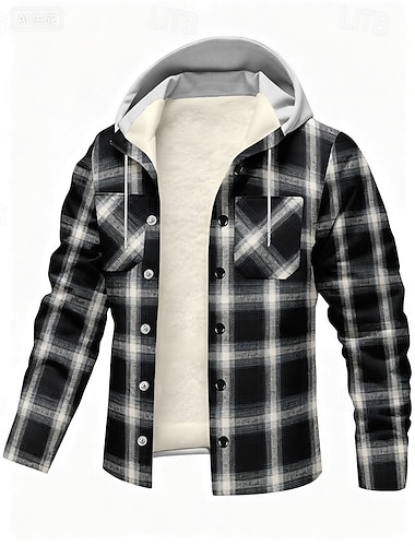 Férfi Kapucnis felsőrész Gyapjú kabát Polár bélésű kapucnis pulóver Fekete Medence Lóhere Kapucni Kockás Zseb Sport & Szabadtéri Napi Szabadság Poliészter Utcai sikk Alap Alkalmi Tél Ruházat Pulcsik   Férfi Kapucnis felsőrész Gyapjú kabát Polár bélésű kapucnis pulóver Fekete Medence Lóhere Kapucni Kockás Zseb Sport & Szabadtéri Napi Szabadság Poliészter Utcai sikk Alap Alkalmi Tél Ruházat Pulcsik